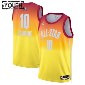 Dres All-Star 2023 Team 2 Domantas Sabonis 10 Nike Naranča Swingman - Dječji